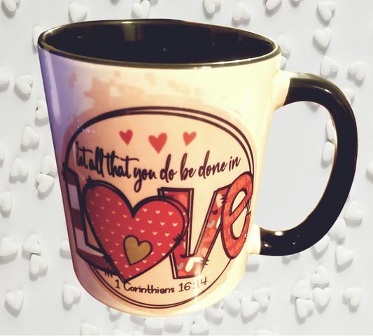 Done In Love Mug Black